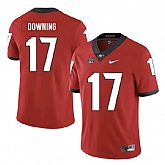 Georgia Bulldogs 17 Matthew Downing Red Nike College Football Jersey Dzhi,baseball caps,new era cap wholesale,wholesale hats